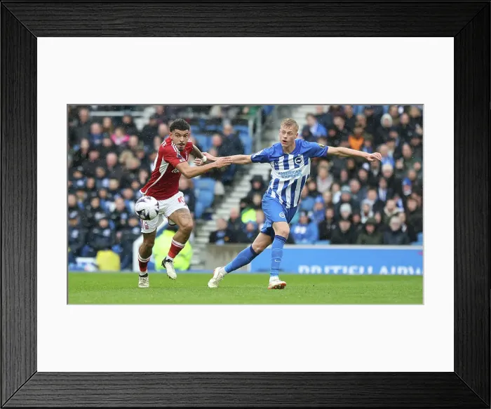 Framed Print : Brighton and Hove Albion v Nottingham Forest Premier League 10MAR24 Framed Print : Brighton and Hove Albion v Nottingham Forest Premier League 10MAR24