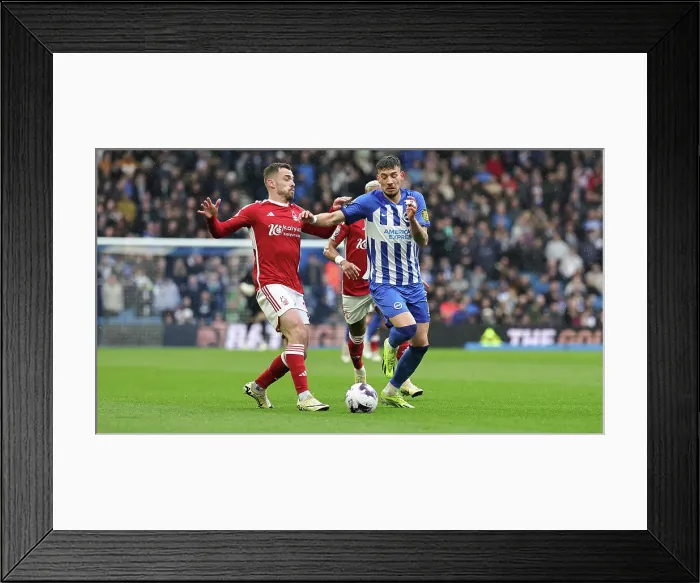 Framed Print : Brighton and Hove Albion v Nottingham Forest Premier League 10MAR24 Framed Print : Brighton and Hove Albion v Nottingham Forest Premier League 10MAR24