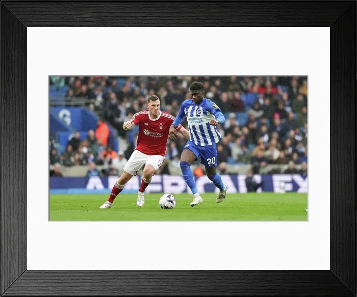 Framed Print : Brighton and Hove Albion v Nottingham Forest Premier League 10MAR24 Framed Print : Brighton and Hove Albion v Nottingham Forest Premier League 10MAR24