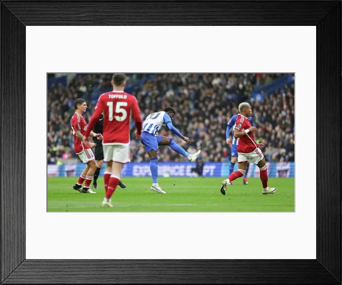 Framed Print : Brighton and Hove Albion v Nottingham Forest Premier League 10MAR24 Framed Print : Brighton and Hove Albion v Nottingham Forest Premier League 10MAR24