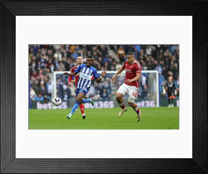 Framed Print : Brighton and Hove Albion v Nottingham Forest Premier League 10MAR24 Framed Print : Brighton and Hove Albion v Nottingham Forest Premier League 10MAR24