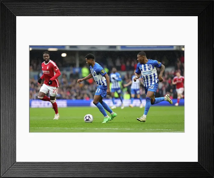 Framed Print : Brighton and Hove Albion v Nottingham Forest Premier League 10MAR24 Framed Print : Brighton and Hove Albion v Nottingham Forest Premier League 10MAR24