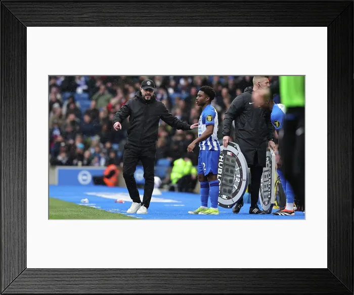 Framed Print : Brighton and Hove Albion v Nottingham Forest Premier League 10MAR24 Framed Print : Brighton and Hove Albion v Nottingham Forest Premier League 10MAR24