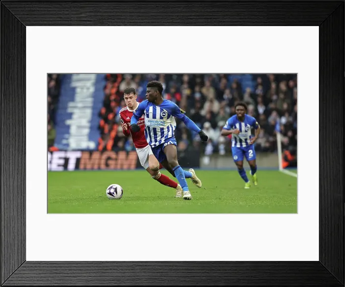 Framed Print : Brighton and Hove Albion v Nottingham Forest Premier League 10MAR24 Framed Print : Brighton and Hove Albion v Nottingham Forest Premier League 10MAR24