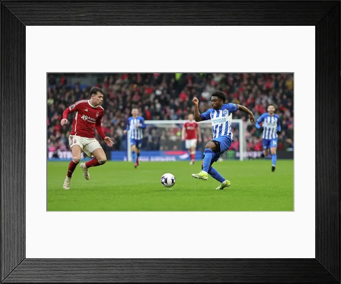 Framed Print : Brighton and Hove Albion v Nottingham Forest Premier League 10MAR24 Framed Print : Brighton and Hove Albion v Nottingham Forest Premier League 10MAR24