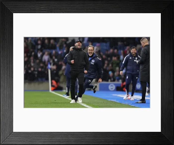 Framed Print : Brighton and Hove Albion v Nottingham Forest Premier League 10MAR24 Framed Print : Brighton and Hove Albion v Nottingham Forest Premier League 10MAR24