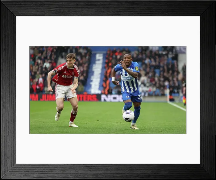 Framed Print : Brighton and Hove Albion v Nottingham Forest Premier League 10MAR24 Framed Print : Brighton and Hove Albion v Nottingham Forest Premier League 10MAR24