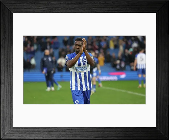 Framed Print : Brighton and Hove Albion v Nottingham Forest Premier League 10MAR24