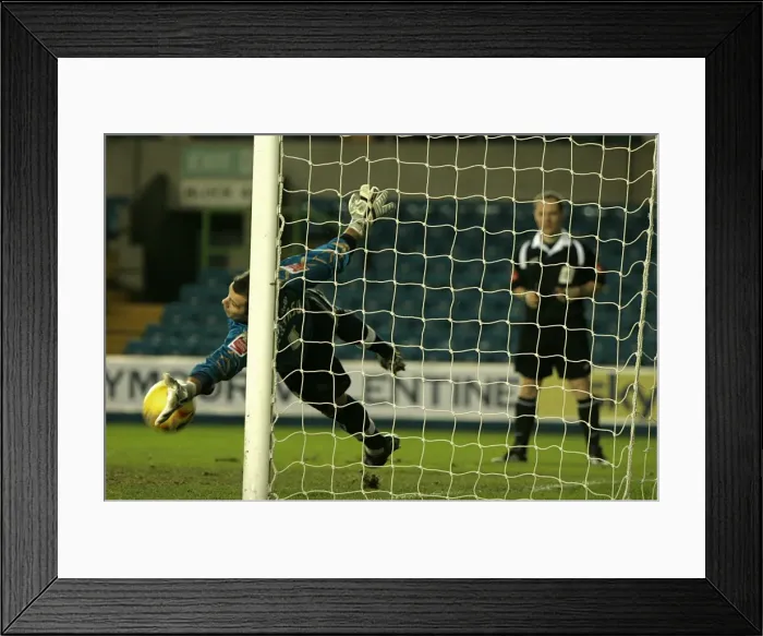 Framed Print : Henderson Saves the Crucial 5th Millwall Spot Kick Framed Print : Henderson Saves the Crucial 5th Millwall Spot Kick