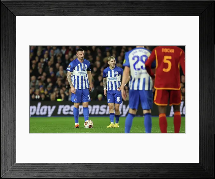 Framed Print : Brighton and Hove Albion v AS Roma Europa League - Round of 16, leg 2 of 2 14MAR24 Framed Print : Brighton and Hove Albion v AS Roma Europa League - Round of 16, leg 2 of 2 14MAR24