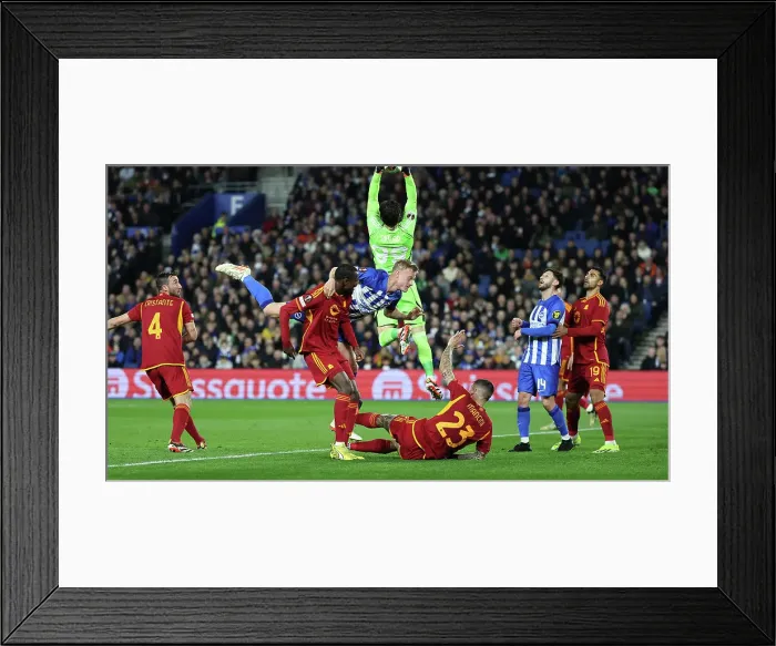 Framed Print : Brighton and Hove Albion v AS Roma Europa League - Round of 16, leg 2 of 2 14MAR24 Framed Print : Brighton and Hove Albion v AS Roma Europa League - Round of 16, leg 2 of 2 14MAR24