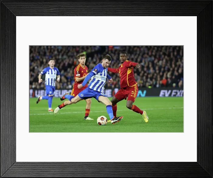 Framed Print : Brighton and Hove Albion v AS Roma Europa League - Round of 16, leg 2 of 2 14MAR24 Framed Print : Brighton and Hove Albion v AS Roma Europa League - Round of 16, leg 2 of 2 14MAR24
