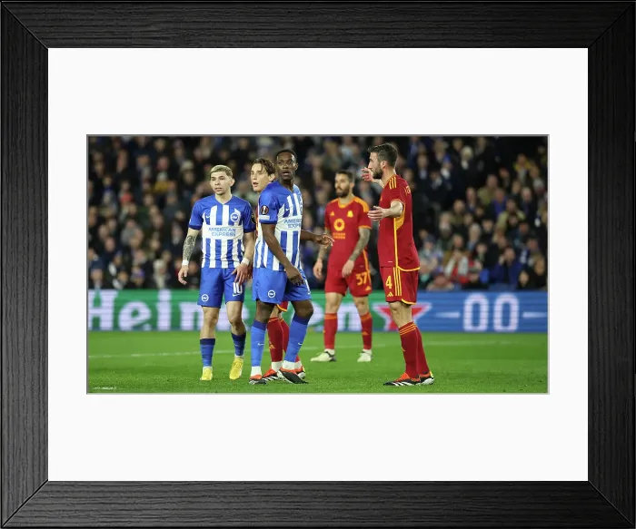 Framed Print : Brighton and Hove Albion v AS Roma Europa League - Round of 16, leg 2 of 2 14MAR24 Framed Print : Brighton and Hove Albion v AS Roma Europa League - Round of 16, leg 2 of 2 14MAR24