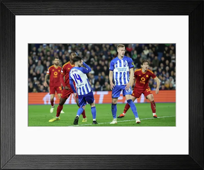 Framed Print : Brighton and Hove Albion v AS Roma Europa League - Round of 16, leg 2 of 2 14MAR24 Framed Print : Brighton and Hove Albion v AS Roma Europa League - Round of 16, leg 2 of 2 14MAR24
