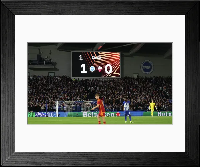 Framed Print : Brighton and Hove Albion v AS Roma Europa League - Round of 16, leg 2 of 2 14MAR24 Framed Print : Brighton and Hove Albion v AS Roma Europa League - Round of 16, leg 2 of 2 14MAR24