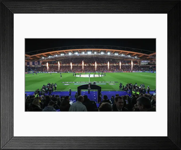 Framed Print : Brighton and Hove Albion v AS Roma Europa League - Round of 16, leg 2 of 2 14MAR24 Framed Print : Brighton and Hove Albion v AS Roma Europa League - Round of 16, leg 2 of 2 14MAR24