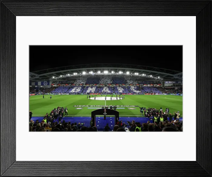 Framed Print : Brighton and Hove Albion v AS Roma Europa League - Round of 16, leg 2 of 2 14MAR24 Framed Print : Brighton and Hove Albion v AS Roma Europa League - Round of 16, leg 2 of 2 14MAR24
