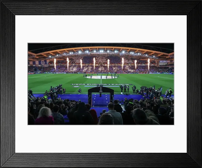 Framed Print : Brighton and Hove Albion v AS Roma Europa League - Round of 16, leg 2 of 2 14MAR24 Framed Print : Brighton and Hove Albion v AS Roma Europa League - Round of 16, leg 2 of 2 14MAR24