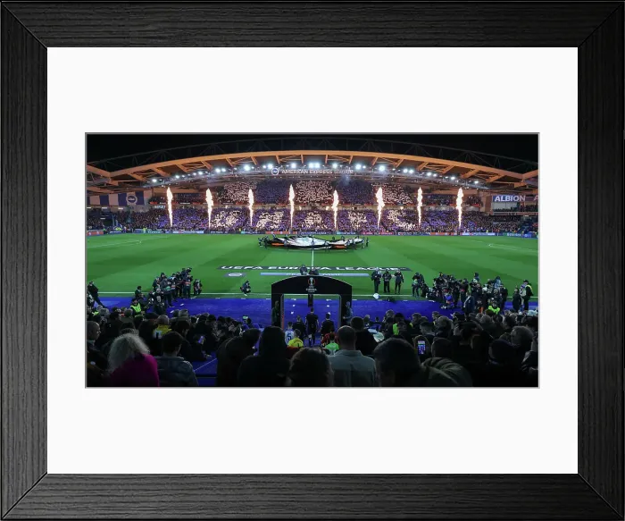 Framed Print : Brighton and Hove Albion v AS Roma Europa League - Round of 16, leg 2 of 2 14MAR24 Framed Print : Brighton and Hove Albion v AS Roma Europa League - Round of 16, leg 2 of 2 14MAR24