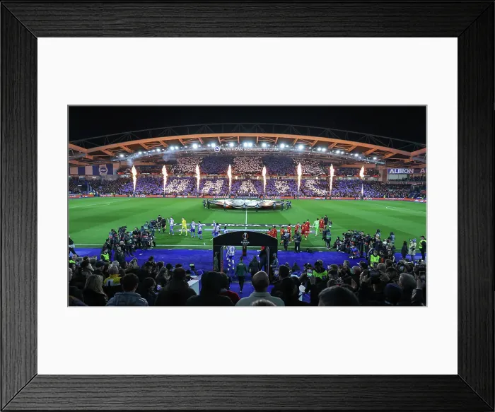 Framed Print : Brighton and Hove Albion v AS Roma Europa League - Round of 16, leg 2 of 2 14MAR24 Framed Print : Brighton and Hove Albion v AS Roma Europa League - Round of 16, leg 2 of 2 14MAR24