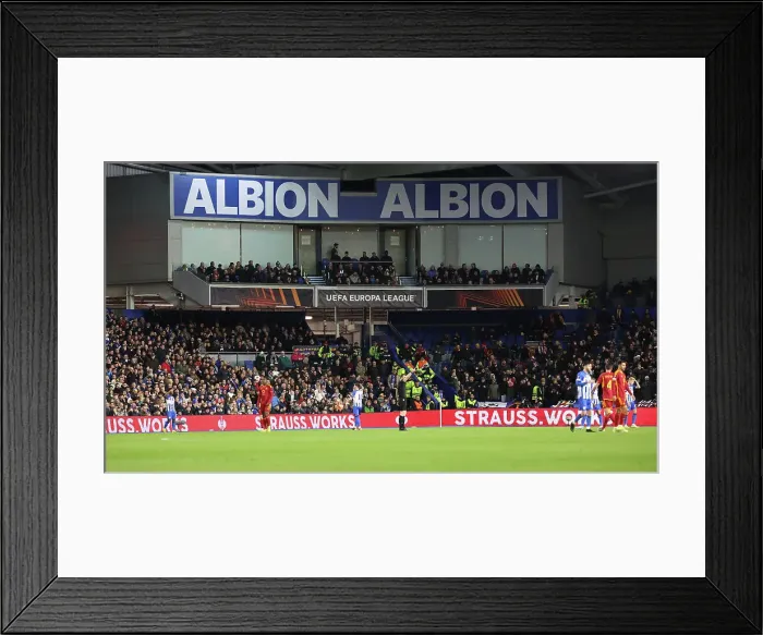 Framed Print : Brighton and Hove Albion v AS Roma Europa League - Round of 16, leg 2 of 2 14MAR24 Framed Print : Brighton and Hove Albion v AS Roma Europa League - Round of 16, leg 2 of 2 14MAR24