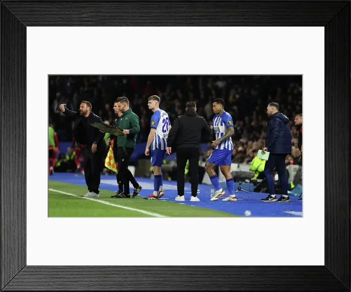 Framed Print : Brighton and Hove Albion v AS Roma Europa League - Round of 16, leg 2 of 2 14MAR24 Framed Print : Brighton and Hove Albion v AS Roma Europa League - Round of 16, leg 2 of 2 14MAR24