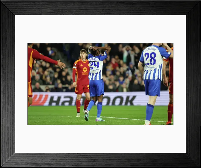 Framed Print : Brighton and Hove Albion v AS Roma Europa League - Round of 16, leg 2 of 2 14MAR24 Framed Print : Brighton and Hove Albion v AS Roma Europa League - Round of 16, leg 2 of 2 14MAR24