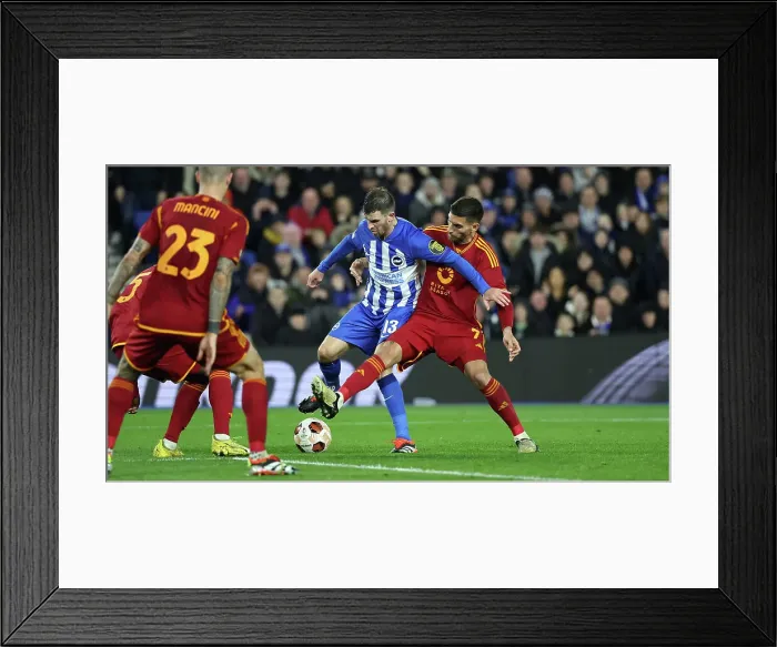 Framed Print : Brighton and Hove Albion v AS Roma Europa League - Round of 16, leg 2 of 2 14MAR24 Framed Print : Brighton and Hove Albion v AS Roma Europa League - Round of 16, leg 2 of 2 14MAR24