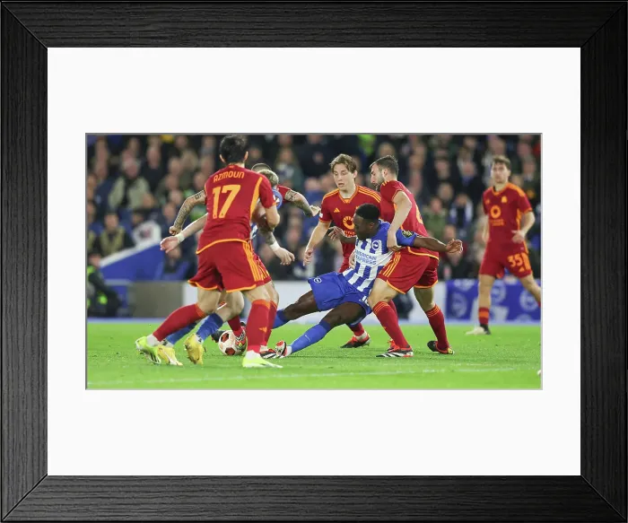 Framed Print : Brighton and Hove Albion v AS Roma Europa League - Round of 16, leg 2 of 2 14MAR24 Framed Print : Brighton and Hove Albion v AS Roma Europa League - Round of 16, leg 2 of 2 14MAR24