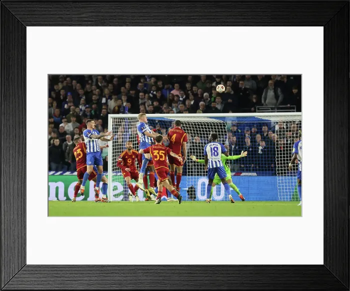Framed Print : Brighton and Hove Albion v AS Roma Europa League - Round of 16, leg 2 of 2 14MAR24