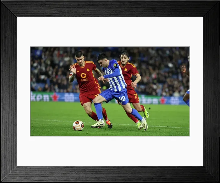 Framed Print : Brighton and Hove Albion v AS Roma Europa League - Round of 16, leg 2 of 2 14MAR24 Framed Print : Brighton and Hove Albion v AS Roma Europa League - Round of 16, leg 2 of 2 14MAR24