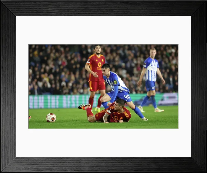 Framed Print : Brighton and Hove Albion v AS Roma Europa League - Round of 16, leg 2 of 2 14MAR24 Framed Print : Brighton and Hove Albion v AS Roma Europa League - Round of 16, leg 2 of 2 14MAR24