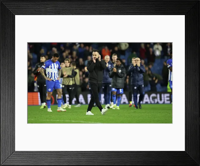 Framed Print : Brighton and Hove Albion v AS Roma Europa League - Round of 16, leg 2 of 2 14MAR24 Framed Print : Brighton and Hove Albion v AS Roma Europa League - Round of 16, leg 2 of 2 14MAR24
