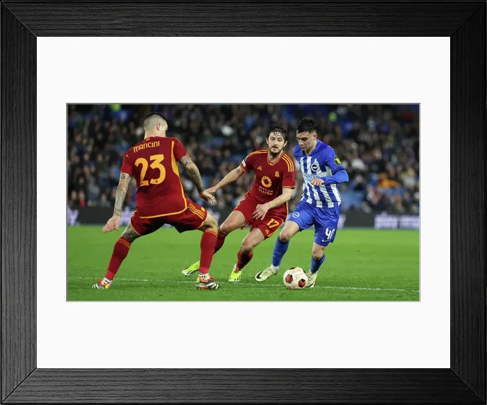 Framed Print : Brighton and Hove Albion v AS Roma Europa League - Round of 16, leg 2 of 2 14MAR24 Framed Print : Brighton and Hove Albion v AS Roma Europa League - Round of 16, leg 2 of 2 14MAR24