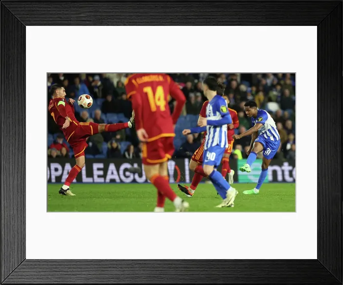 Framed Print : Brighton and Hove Albion v AS Roma Europa League - Round of 16, leg 2 of 2 14MAR24 Framed Print : Brighton and Hove Albion v AS Roma Europa League - Round of 16, leg 2 of 2 14MAR24