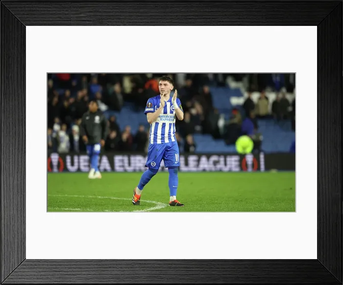 Framed Print : Brighton and Hove Albion v AS Roma Europa League - Round of 16, leg 2 of 2 14MAR24