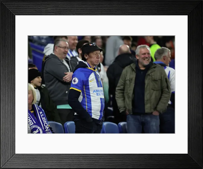 Framed Print : Brighton and Hove Albion v AS Roma Europa League - Round of 16, leg 2 of 2 14MAR24