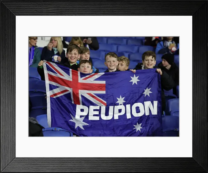 Framed Print : Brighton and Hove Albion v AS Roma Europa League - Round of 16, leg 2 of 2 14MAR24