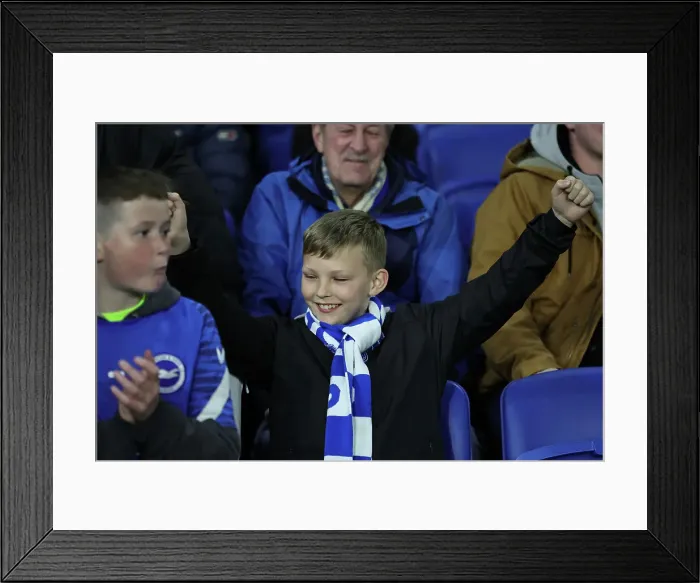 Framed Print : Brighton and Hove Albion v AS Roma Europa League - Round of 16, leg 2 of 2 14MAR24