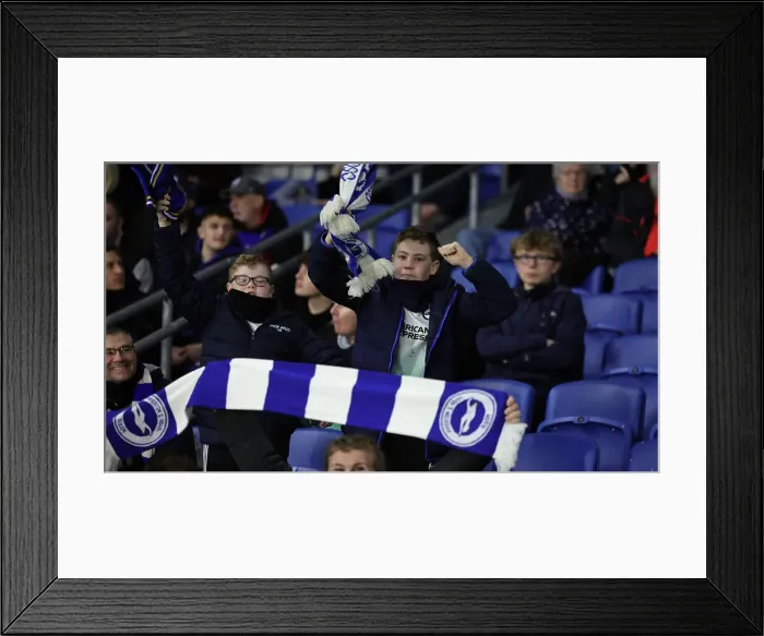 Framed Print : Brighton and Hove Albion v AS Roma Europa League - Round of 16, leg 2 of 2 14MAR24