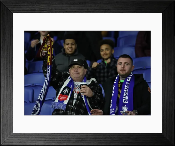 Framed Print : Brighton and Hove Albion v AS Roma Europa League - Round of 16, leg 2 of 2 14MAR24