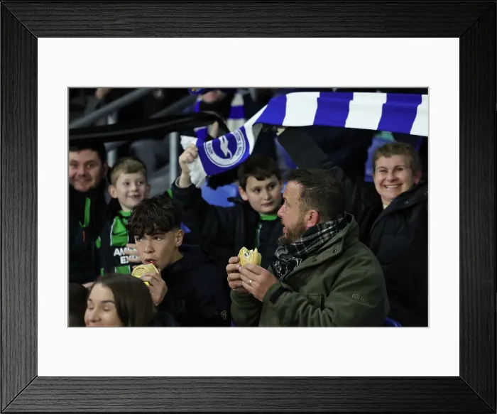 Framed Print : Brighton and Hove Albion v AS Roma Europa League - Round of 16, leg 2 of 2 14MAR24