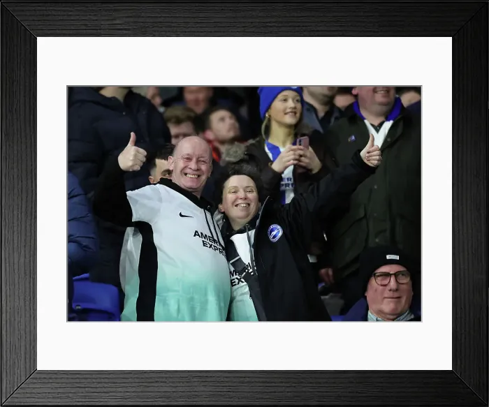 Framed Print : Brighton and Hove Albion v AS Roma Europa League - Round of 16, leg 2 of 2 14MAR24