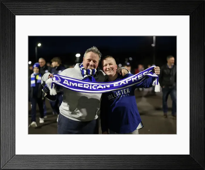 Framed Print : Brighton and Hove Albion v AS Roma Europa League - Round of 16, leg 2 of 2 14MAR24