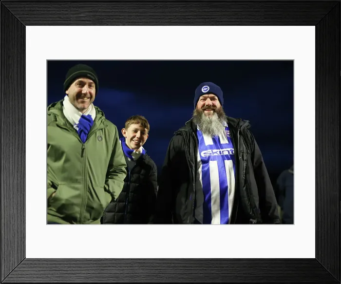 Framed Print : Brighton and Hove Albion v AS Roma Europa League - Round of 16, leg 2 of 2 14MAR24