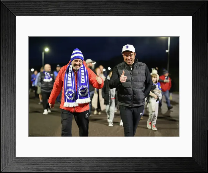 Framed Print : Brighton and Hove Albion v AS Roma Europa League - Round of 16, leg 2 of 2 14MAR24