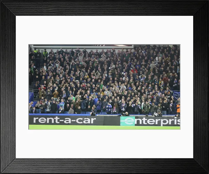 Framed Print : Brighton and Hove Albion v AS Roma Europa League - Round of 16, leg 2 of 2 14MAR24