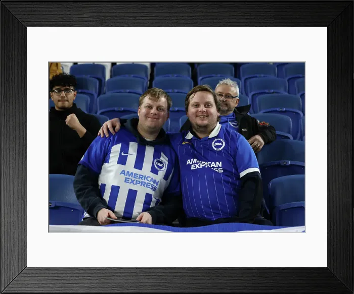 Framed Print : Brighton and Hove Albion v AS Roma Europa League - Round of 16, leg 2 of 2 14MAR24