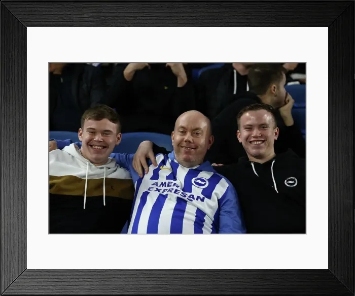 Framed Print : Brighton and Hove Albion v AS Roma Europa League - Round of 16, leg 2 of 2 14MAR24