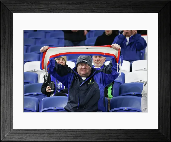 Framed Print : Brighton and Hove Albion v AS Roma Europa League - Round of 16, leg 2 of 2 14MAR24